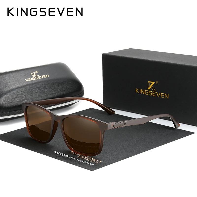 KINGSEVEN 2023 New Ultra Light TR90 Sunglasses Men Polarized Cat.3 UV400 TAC Lens Driving Sun Glasses Women Casual Eyewear