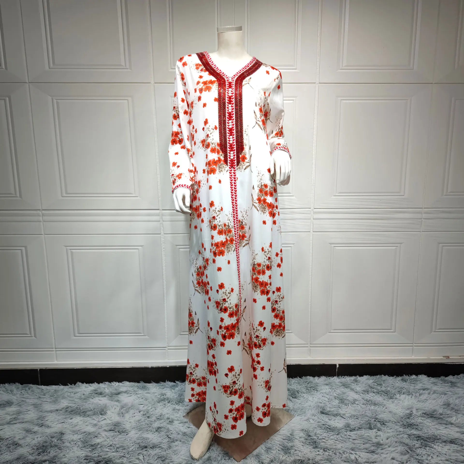 Elegance Floral Abaya