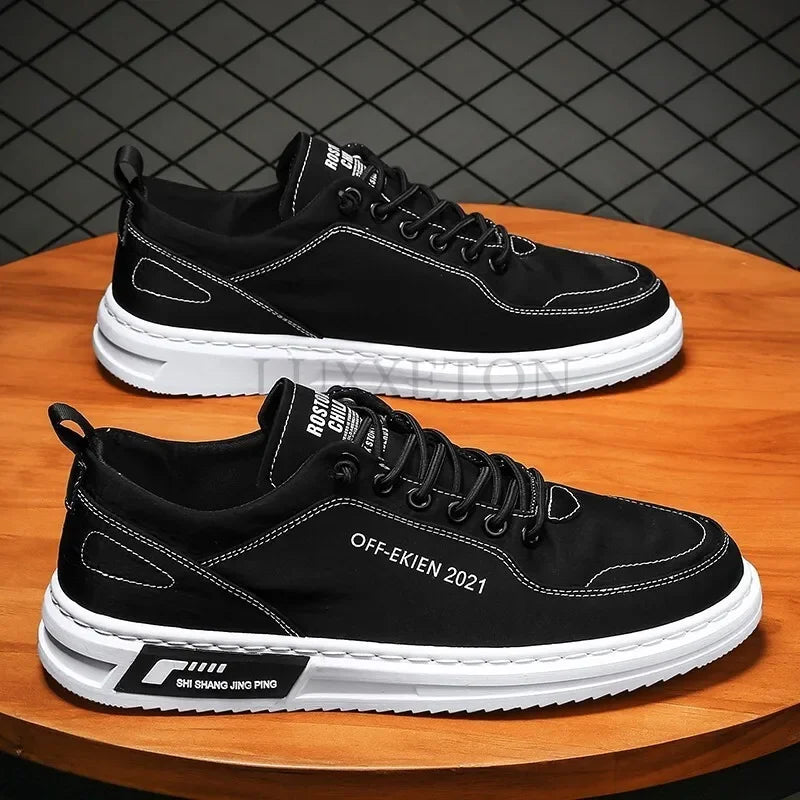 Men Sports Shoes 2024 New Flat Bottom Non Slip Wear Resistant Breathable Sports Fashion Canvas Casual Brand Men Vulcanized Shoes