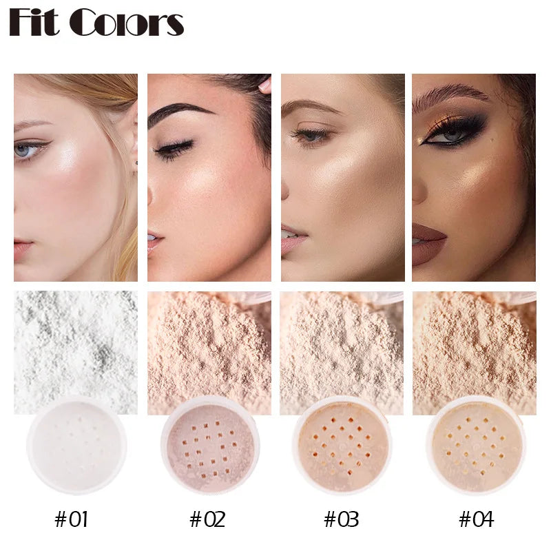 Fit Colors Concealer Smoothing Powder Waterproof, Sweat Resistant and Oil Resistant Makeup Powder Setting Powder