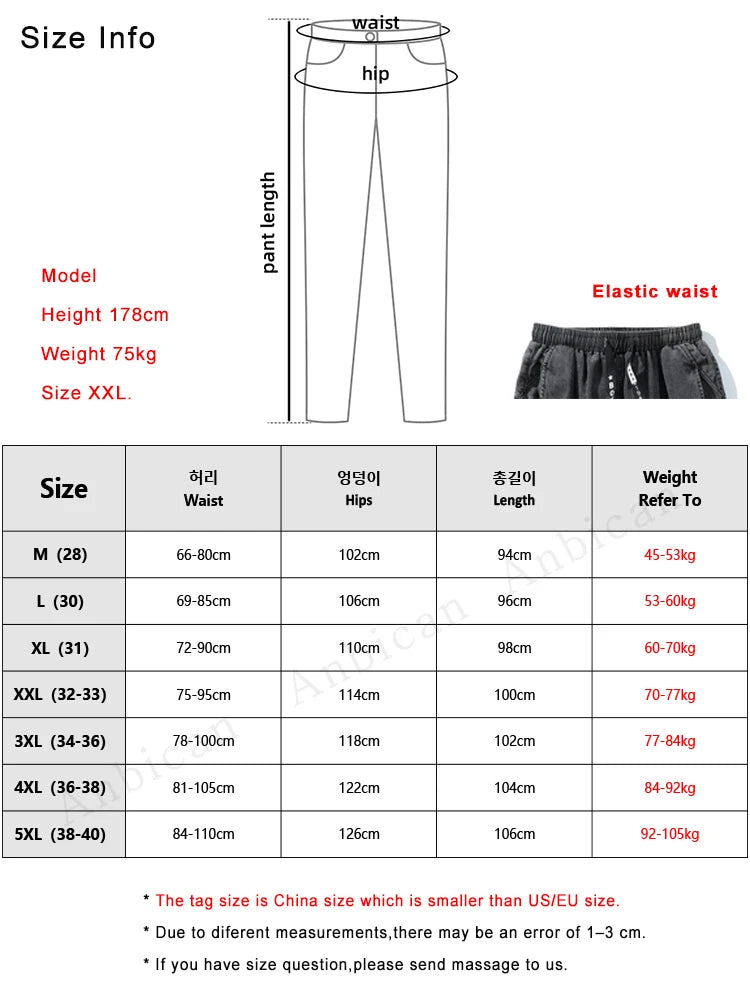 Spring Summer Black Blue Cargo Jeans Men Streetwear Denim Jogger Pants Men Baggy Harem Jean Trousers Plus Size 6XL 7XL 8XL