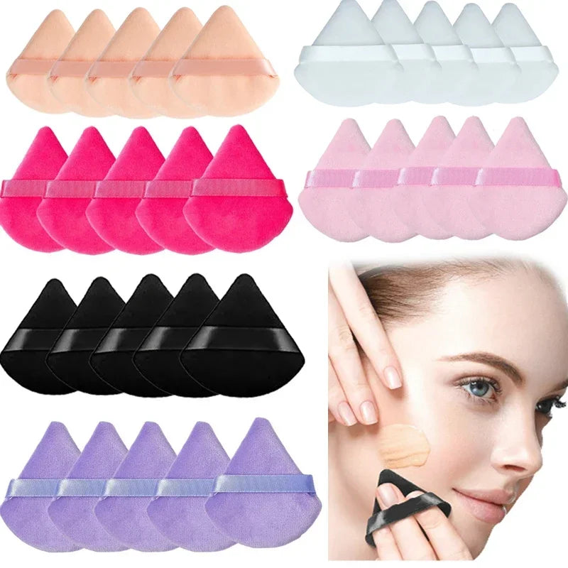 Makeup Sponges Triangle Velvet Powder Puff Make Up Sponge Face Eyes Contouring Shadow Cosmetic Foundation Make Up Accessories