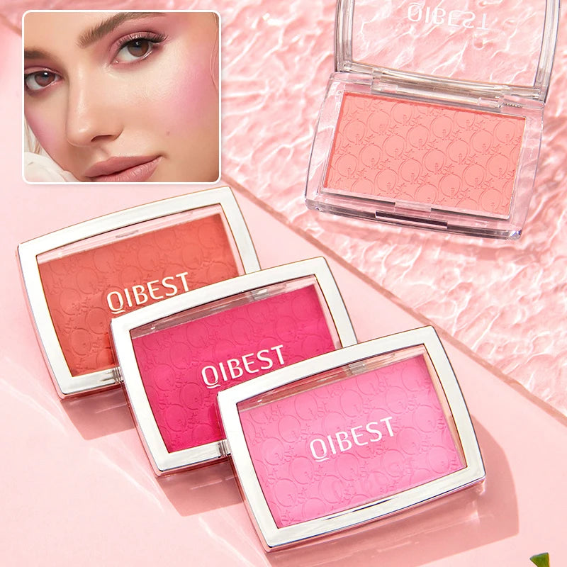 Glow Pressed Blush Matte Natural Cheek Tint Brighten Face Waterproof Face Contouring Cosmetics Blush Powder Soft Female Makeup