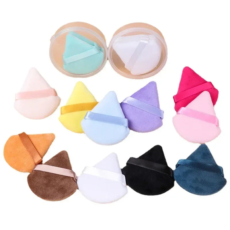 Makeup Sponges Triangle Velvet Powder Puff Make Up Sponge Face Eyes Contouring Shadow Cosmetic Foundation Make Up Accessories