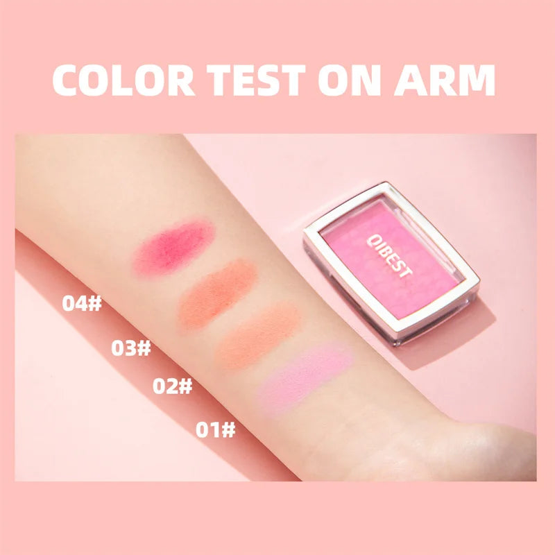 Glow Pressed Blush Matte Natural Cheek Tint Brighten Face Waterproof Face Contouring Cosmetics Blush Powder Soft Female Makeup