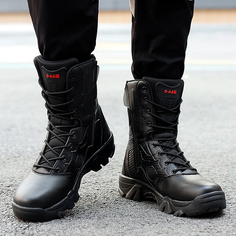 Men Male masculine Botas Outdoor leisure boots hiking sneaker Motorcycle Ankle Boots Black Botas Walking Sneaker