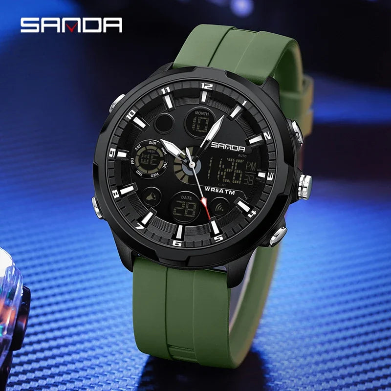 SANDA G Style Men Digital Watch Outdoor Military Sports Watches Waterproof Electronic Wristwatches Male Clock Relogio Masculino