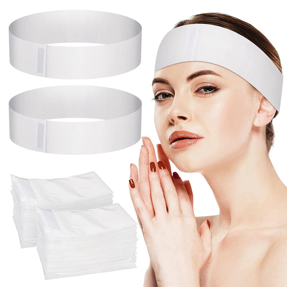 50/100PCS ProSpa Disposable Headbands